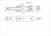 Гидроцилиндр ЦГ-100.50х150.17