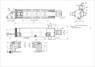 Гидроцилиндр ЦГ-63.40х2055.58