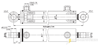 Гидроцилиндр МС50/25х160-3(4).22(395)