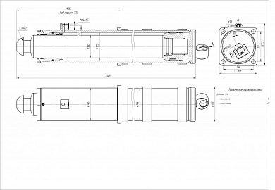 Гидроцилиндр ЦГ-125.100х700.55