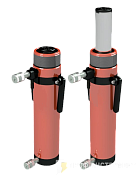 Домкрат универсальный гидравлический двойного действия ДУ5Г100