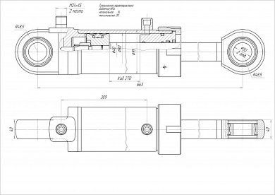 Гидроцилиндр ЦГ1-80.40х270.11