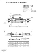 Гидроцилиндр ЦГ-63.30х200.11