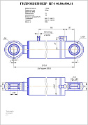 Гидроцилиндр ЦГ-140.80х800.11