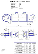 Гидроцилиндр ЦГ-125.80х400.11