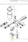 Ремкомплект КРП-41,31: фильтр ЛКМ верхний (пл)(поз 44)