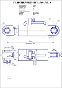 Гидроцилиндр ЦГ-125.60х710.18