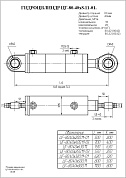 Гидроцилиндр ЦГ-80.40х200.11-01
