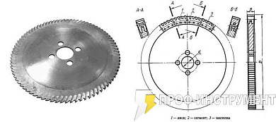 Пила дисковая сегментная (пила Геллера) 2000х6